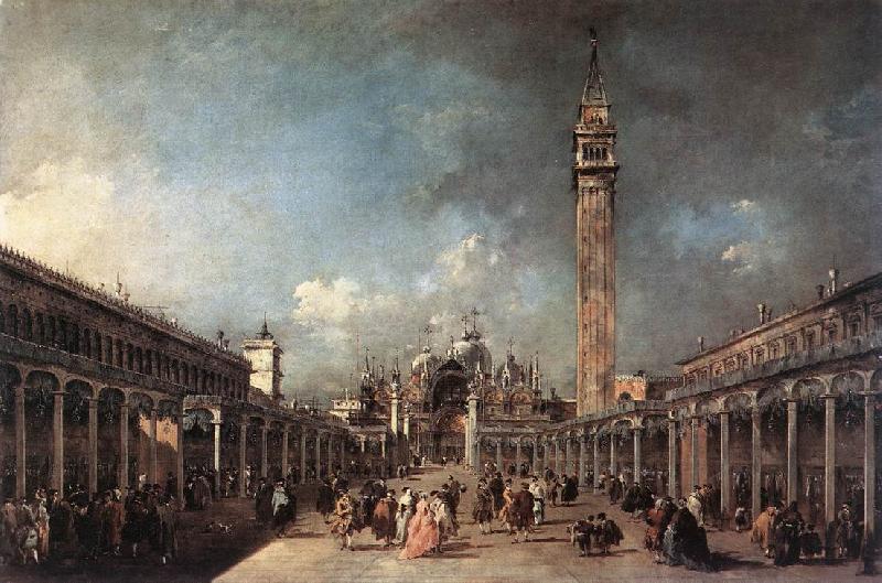 GUARDI, Francesco Piazza di San Marco dfh oil painting image